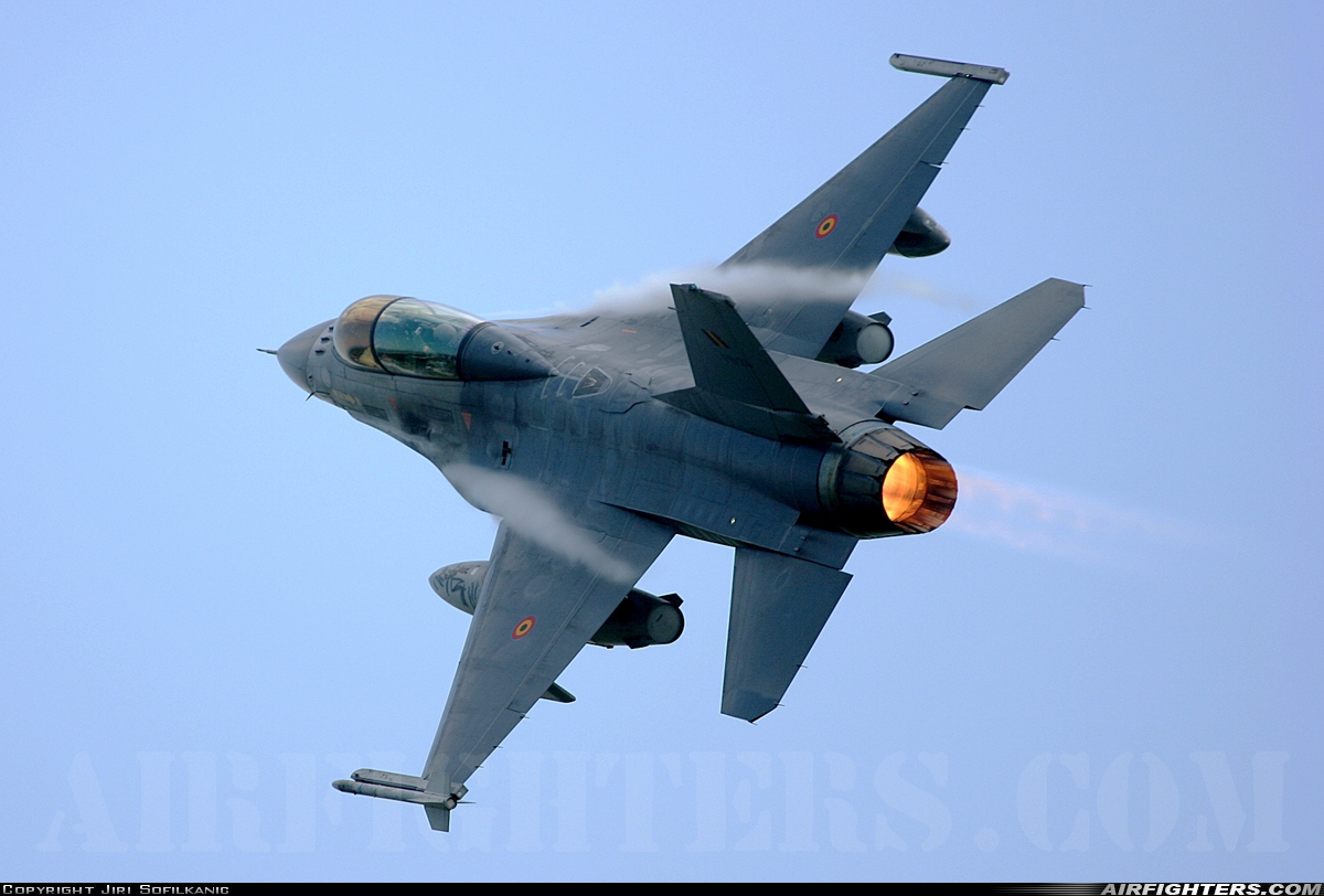 Belgium - Air Force General Dynamics F-16BM Fighting Falcon FB-24 at Caslav (LKCV), Czech Republic