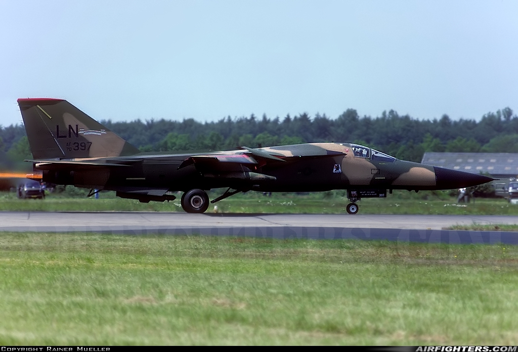 USA - Air Force General Dynamics F-111F Aardvark 70-2397 at Enschede - Twenthe (ENS / EHTW), Netherlands