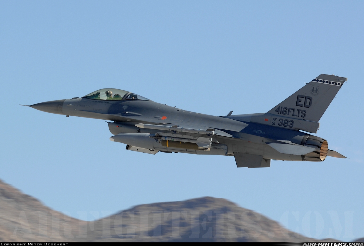 USA - Air Force General Dynamics F-16C Fighting Falcon 91-0383 at Las Vegas - Nellis AFB (LSV / KLSV), USA