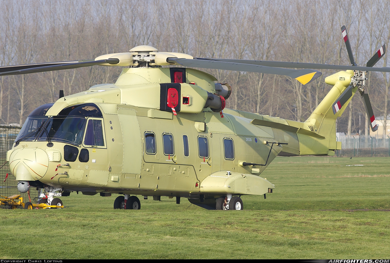 Saudi Arabia - Air Force AgustaWestland AW101 Mk640 ZR335 at Yeovil (EGHG), UK