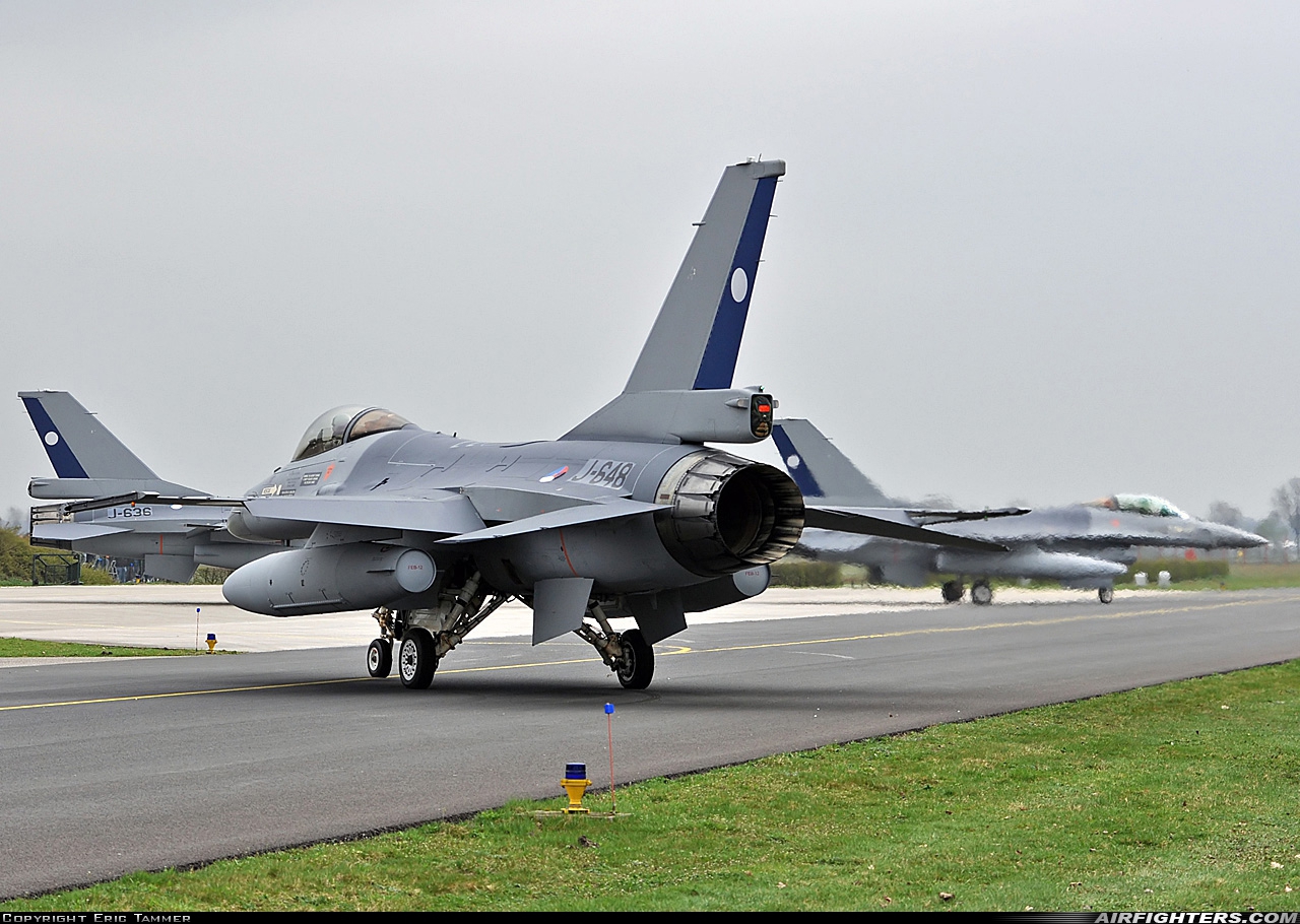 Netherlands - Air Force General Dynamics F-16AM Fighting Falcon J-648 at Uden - Volkel (UDE / EHVK), Netherlands