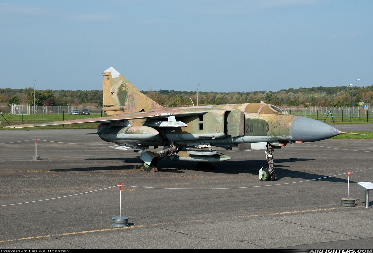 Germany - Air Force Mikoyan-Gurevich MiG-23ML 20+13 at Berlin - Gatow (GWW / EDUG), Germany