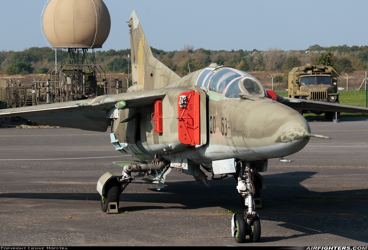 Germany - Air Force Mikoyan-Gurevich MiG-23UB 20+63 at Berlin - Gatow (GWW / EDUG), Germany