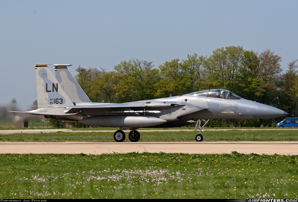 USA - Air Force McDonnell Douglas F-15C Eagle 86-0163 at Leeuwarden (LWR / EHLW), Netherlands