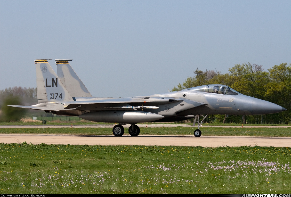 USA - Air Force McDonnell Douglas F-15C Eagle 86-0174 at Leeuwarden (LWR / EHLW), Netherlands
