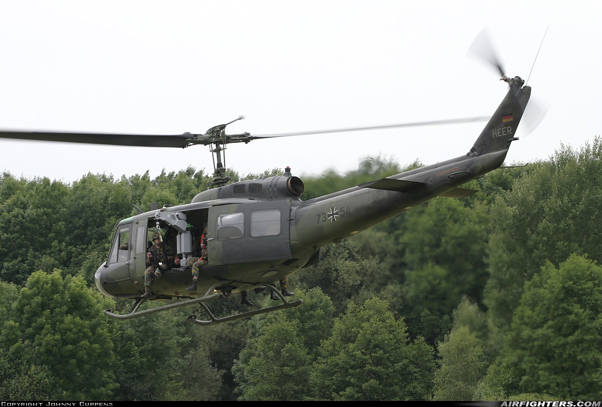 Germany - Army Bell UH-1D Iroquois (205) 73+54 at Marche-en-Famenne, Belgium