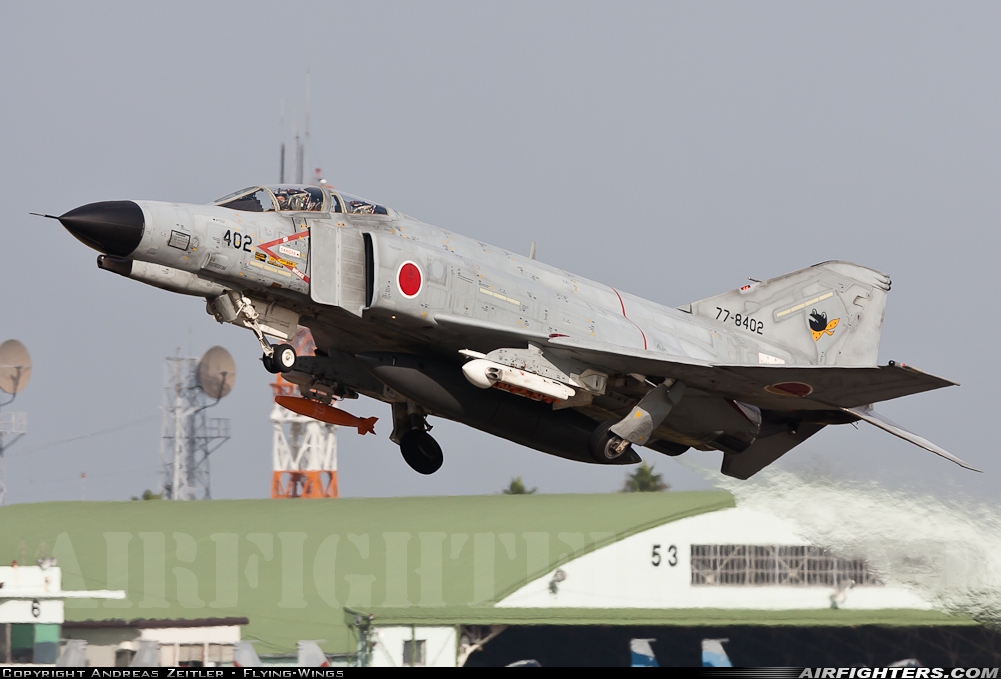 Japan - Air Force McDonnell Douglas F-4EJ Phantom II 77-8402 at Nyutabaru (RJFN), Japan