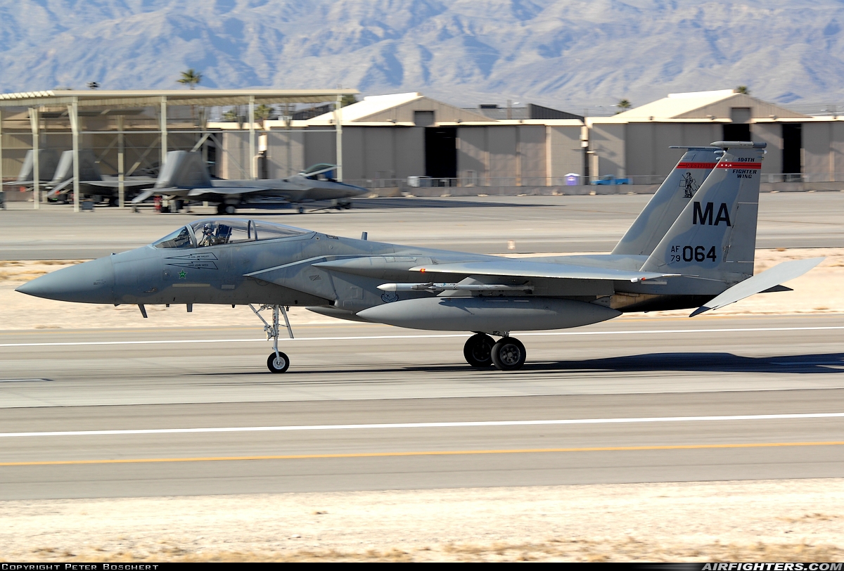 USA - Air Force McDonnell Douglas F-15C Eagle 79-0064 at Las Vegas - Nellis AFB (LSV / KLSV), USA