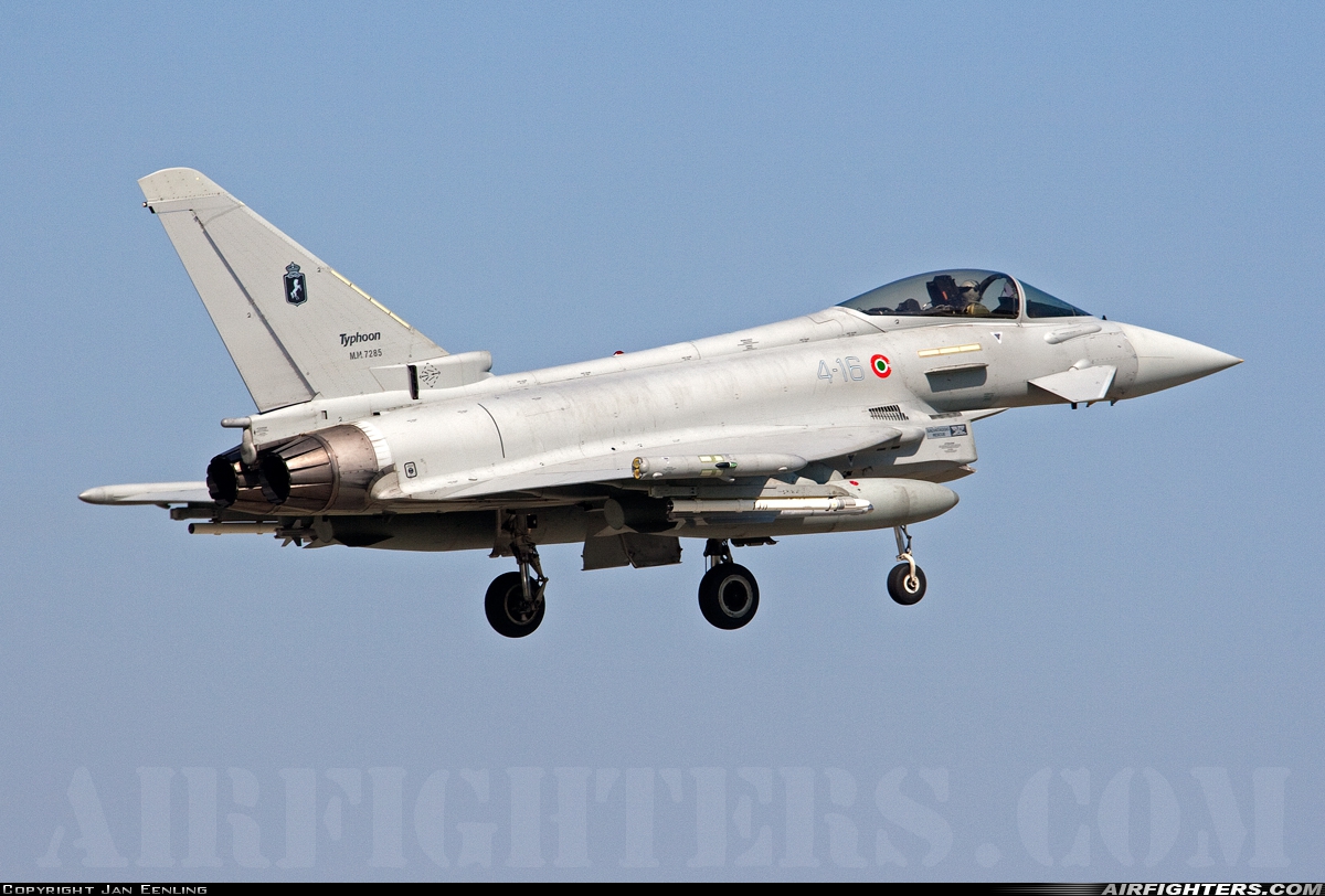 Italy - Air Force Eurofighter F-2000A Typhoon (EF-2000S) MM7285 at Florennes (EBFS), Belgium