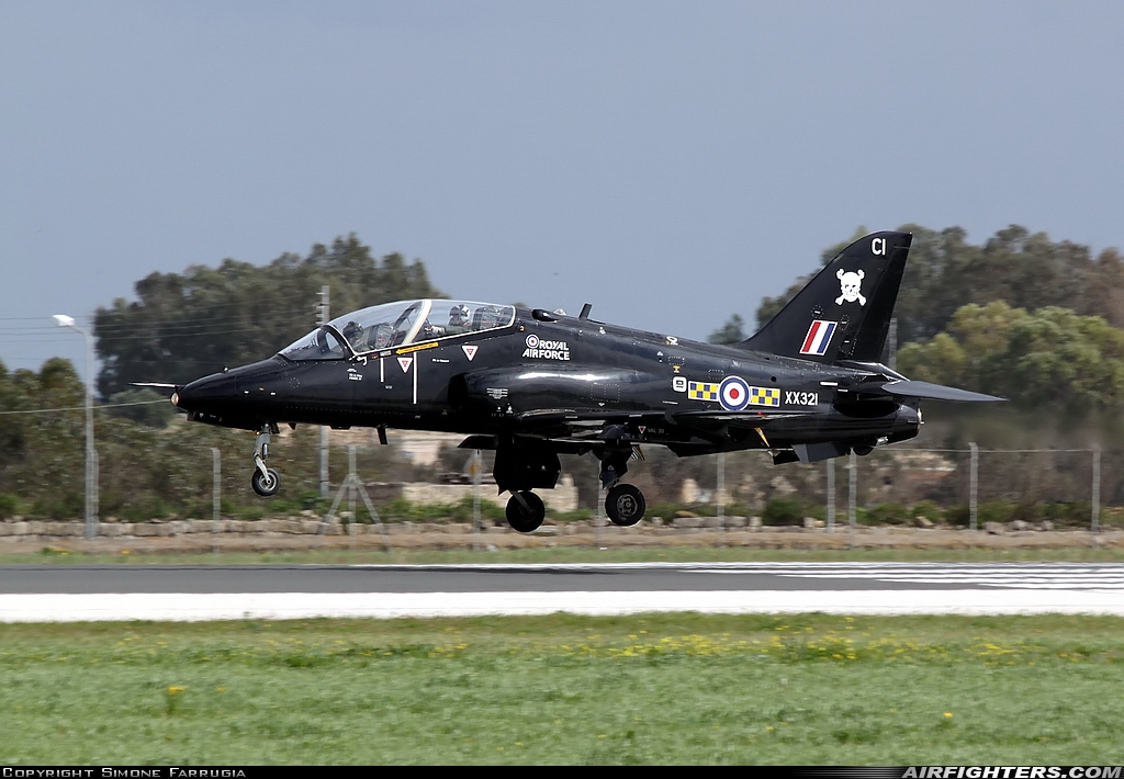 UK - Air Force British Aerospace Hawk T.1A XX321 at Luqa - Malta International (MLA / LMML), Malta