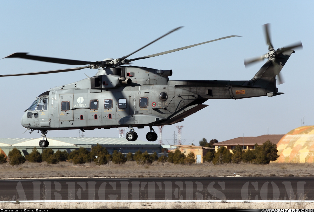 Italy - Navy AgustaWestland AW101 Mk410UTY MM81493 at Albacete (- Los Llanos) (LEAB), Spain