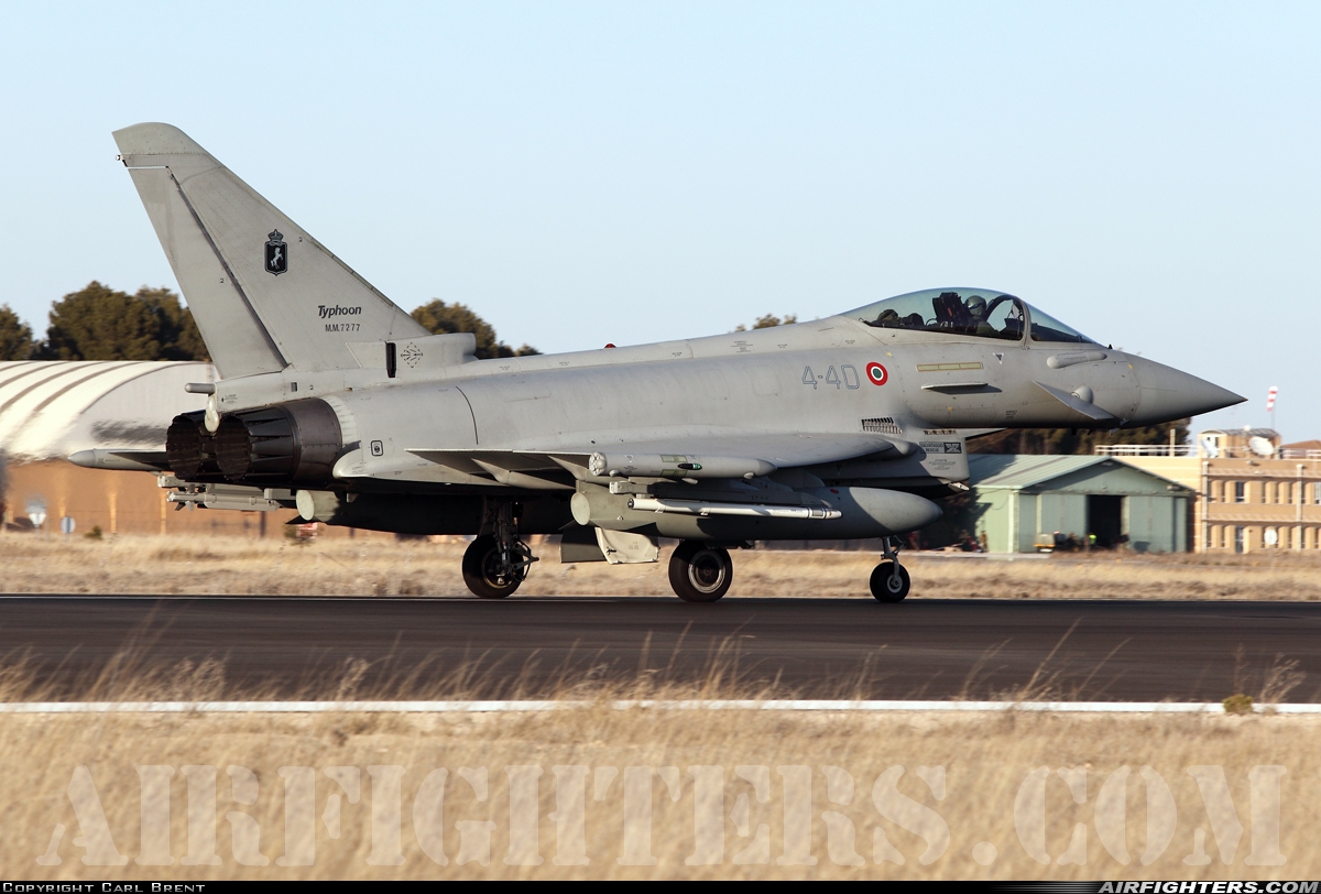 Italy - Air Force Eurofighter F-2000A Typhoon (EF-2000S) MM7277 at Albacete (- Los Llanos) (LEAB), Spain