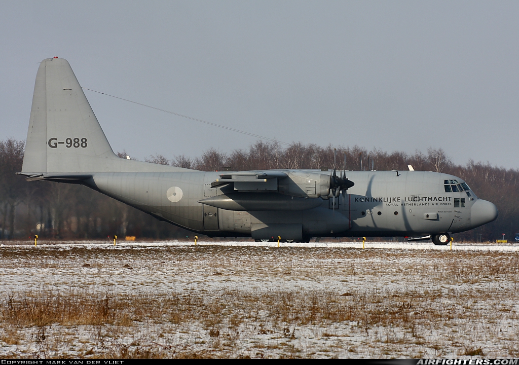 Netherlands - Air Force Lockheed C-130H Hercules (L-382) G-988 at Eindhoven (- Welschap) (EIN / EHEH), Netherlands