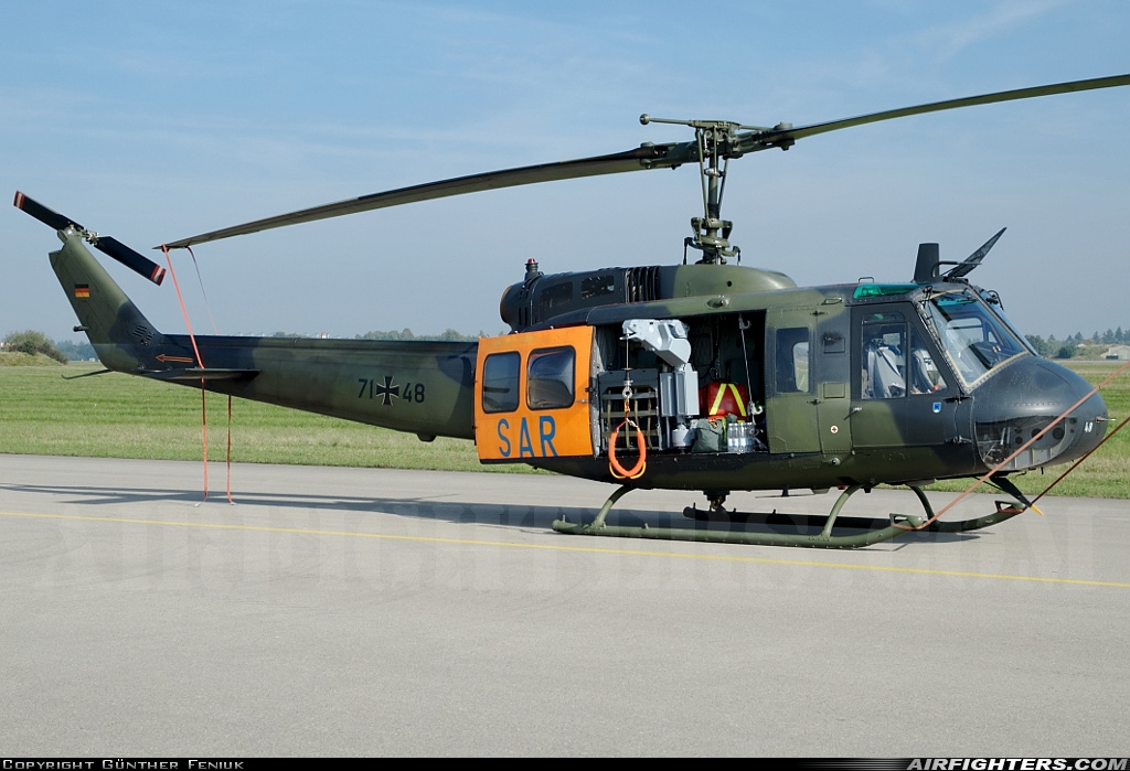 Germany - Air Force Bell UH-1D Iroquois (205) 71+48 at Lechfeld (ETSL), Germany
