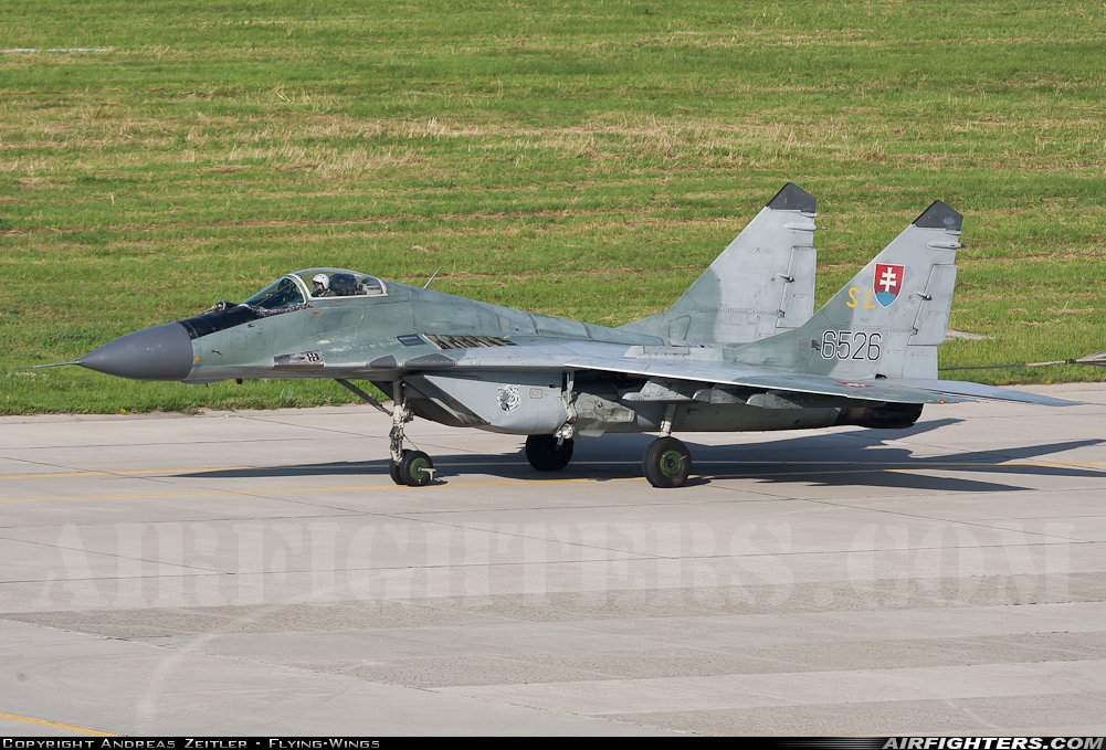 Slovakia - Air Force Mikoyan-Gurevich MiG-29A (9.12A) 6526 at Bratislava - M.R. Stefanik (Ivanka) (BTS / LZIB), Slovakia