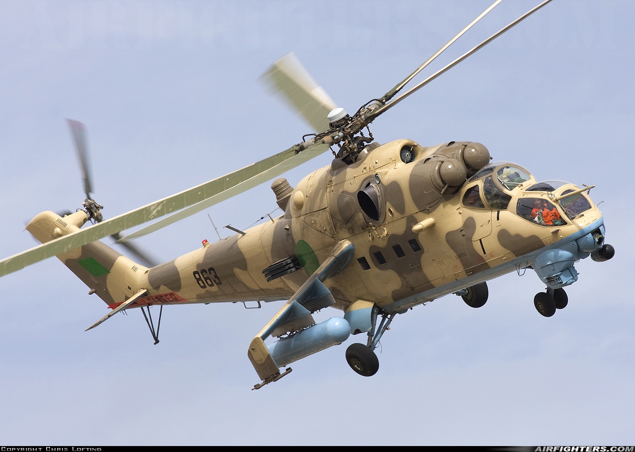 Libya - Air Force Mil Mi-25 863 at Tripoli - Mitiga (MJI / HLLM), Libya