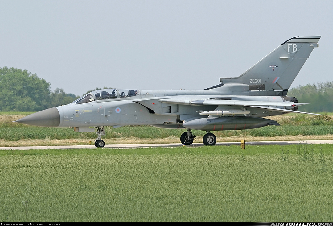 UK - Air Force Panavia Tornado F3 ZE201 at Florennes (EBFS), Belgium