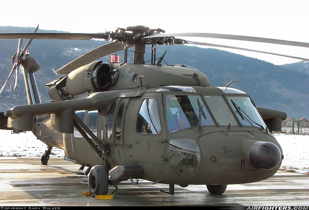USA - Army Sikorsky UH-60A(C) Black Hawk (S-70A) 87-24642 at Sarajevo - Butmir (SJJ / LQSA), Bosnia and Herzegovina