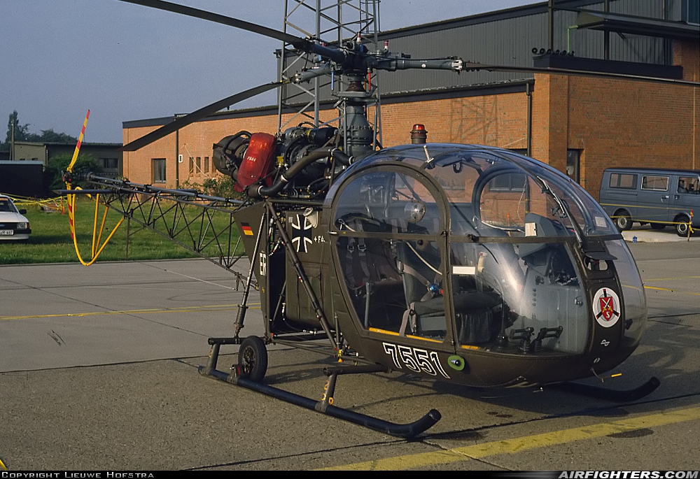 Germany - Army Sud Aviation SE.3130 Alouette II 75+51 at Ahlhorn (ETNA), Germany