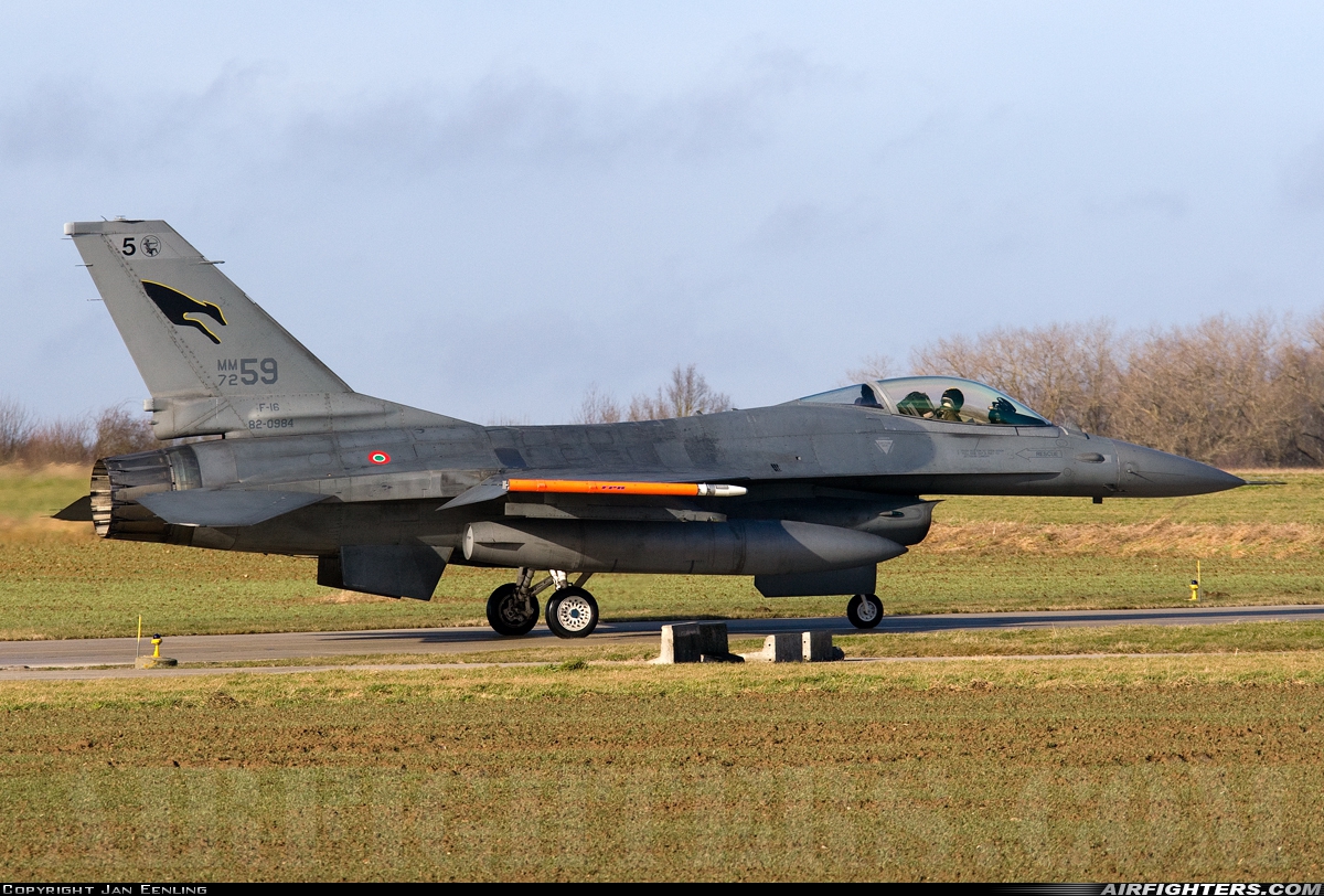 Italy - Air Force General Dynamics F-16A/ADF Fighting Falcon MM7259 at Florennes (EBFS), Belgium