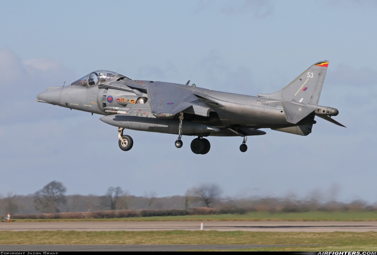 UK - Air Force British Aerospace Harrier GR.7 ZD463 at Cottesmore (Oakham) (OKH / EGXJ), UK