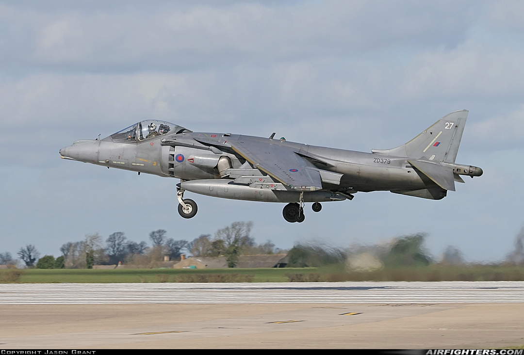 UK - Air Force British Aerospace Harrier GR.7 ZD379 at Cottesmore (Oakham) (OKH / EGXJ), UK