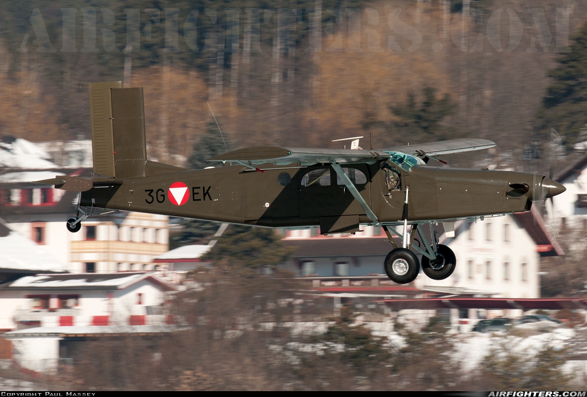 Austria - Air Force Pilatus PC-6/B2-H4 Turbo Porter 3G-EK at Innsbruck - Kranebitten (INN / LOWI), Austria
