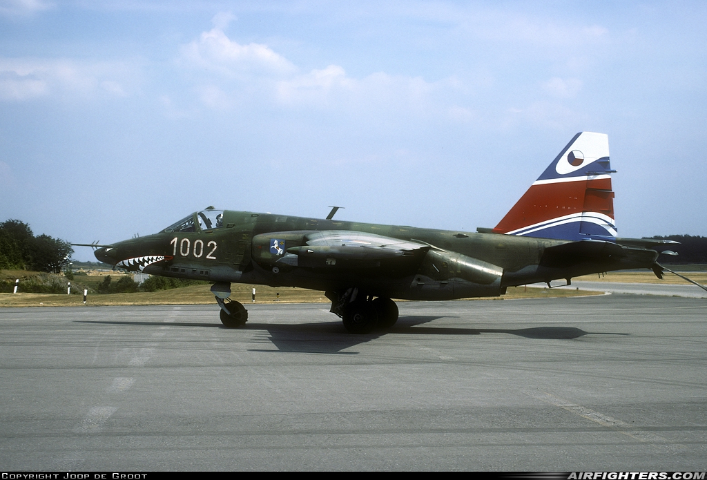 Czech Republic - Air Force Sukhoi Su-25K 1002 at Luxembourg (- Findel) (LUX / ELLX), Luxembourg