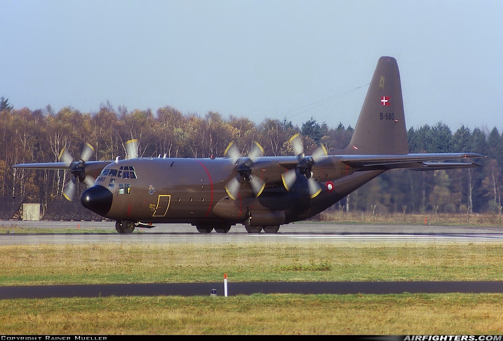 Denmark - Air Force Lockheed C-130H Hercules (L-382) B-680 at Enschede - Twenthe (ENS / EHTW), Netherlands