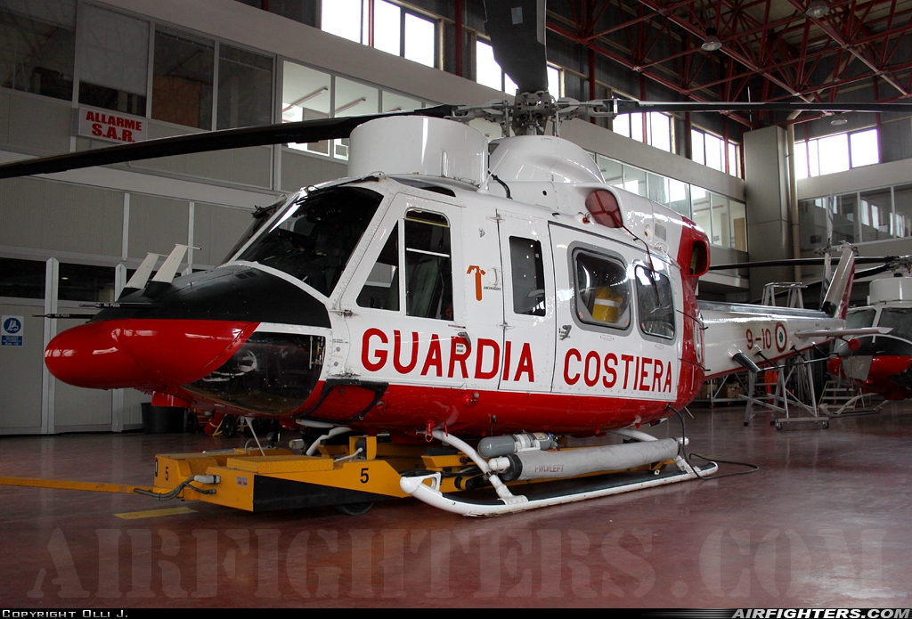 Italy - Guardia Costiera Agusta-Bell AB-412HP Grifone MM81512 at Luni - La Spezia (Bortolomeo Arrigoni), Italy