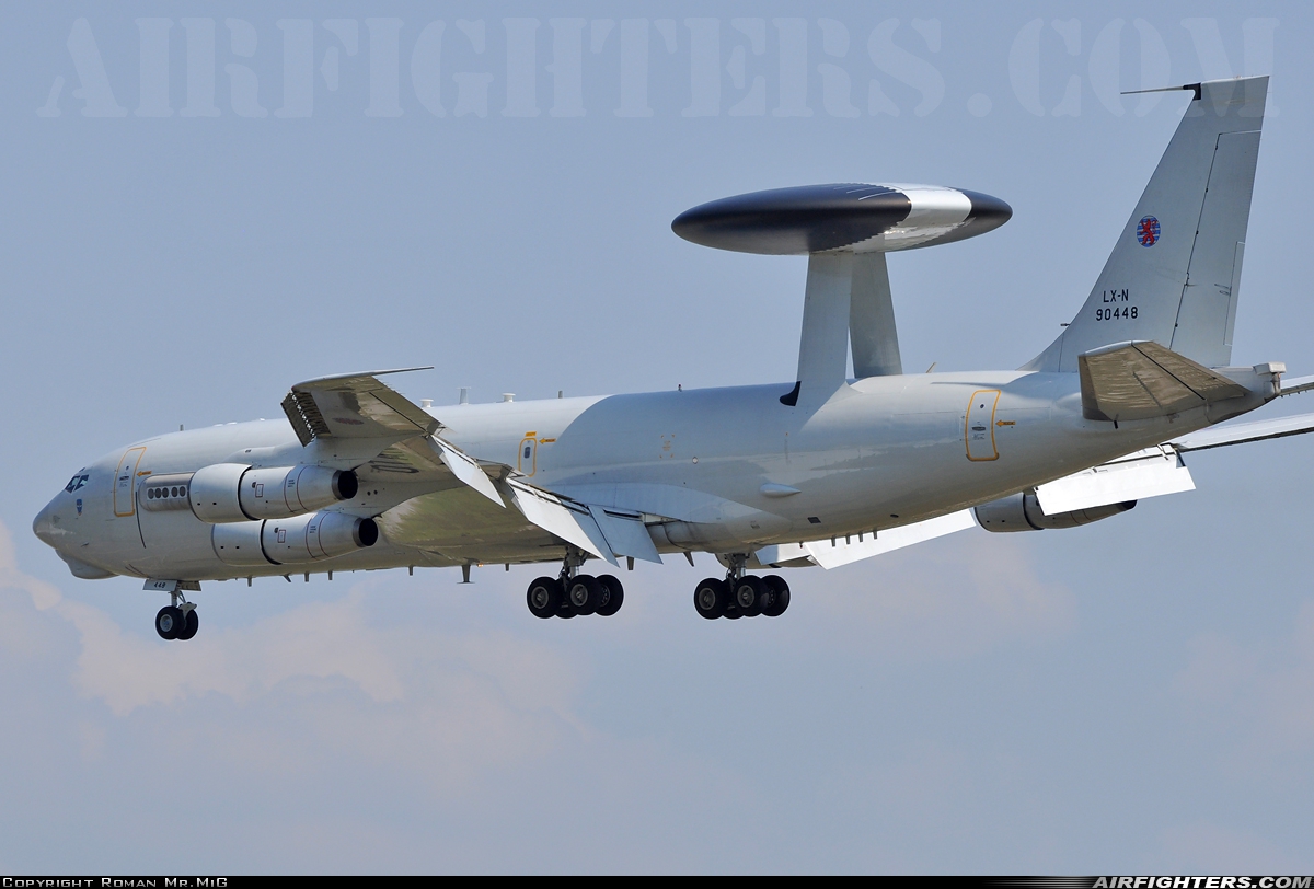 Luxembourg - NATO Boeing E-3A Sentry (707-300) LX-N90448 at Sliac (LZSL), Slovakia