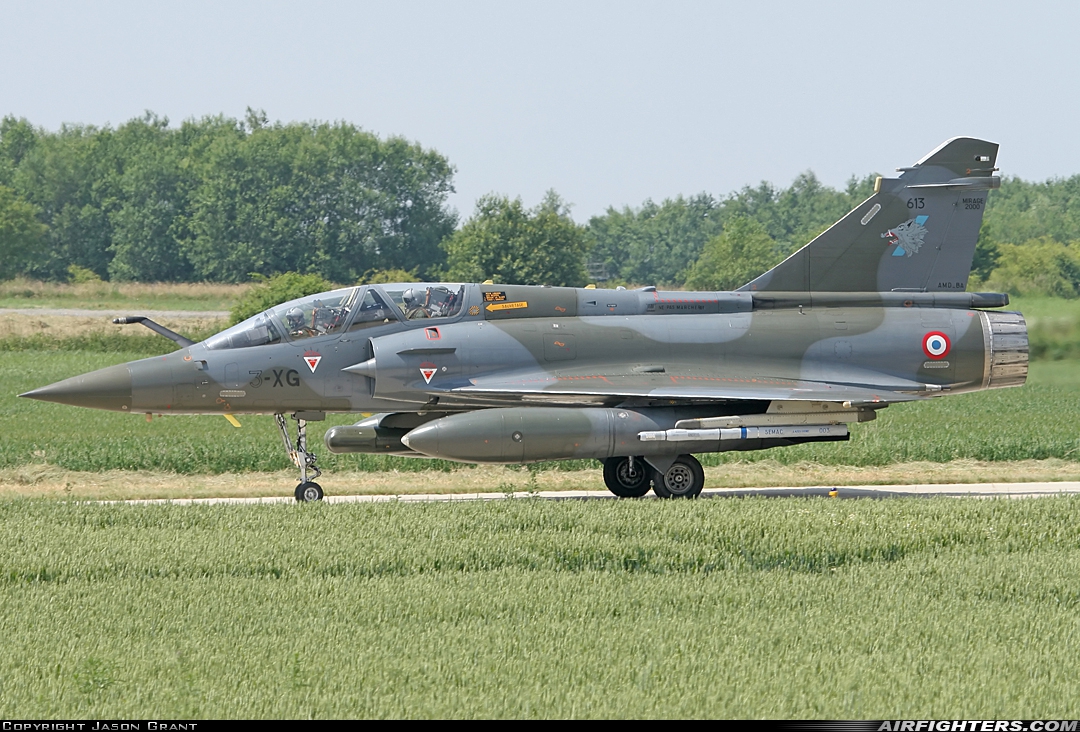 France - Air Force Dassault Mirage 2000D 613 at Florennes (EBFS), Belgium