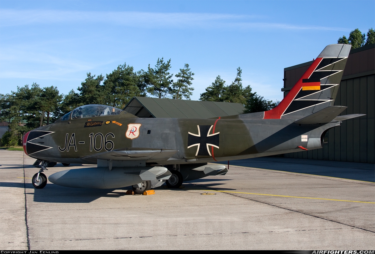 Germany - Air Force Canadair CL-13B Sabre Mk.6 JA-106 at Wittmundhafen (Wittmund) (ETNT), Germany