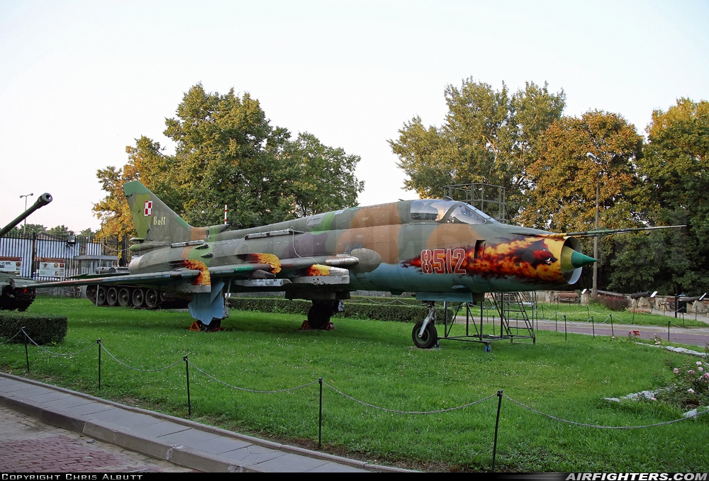 Poland - Air Force Sukhoi Su-22M4 Fitter-K 8512 at Off-Airport - Warsaw, Poland