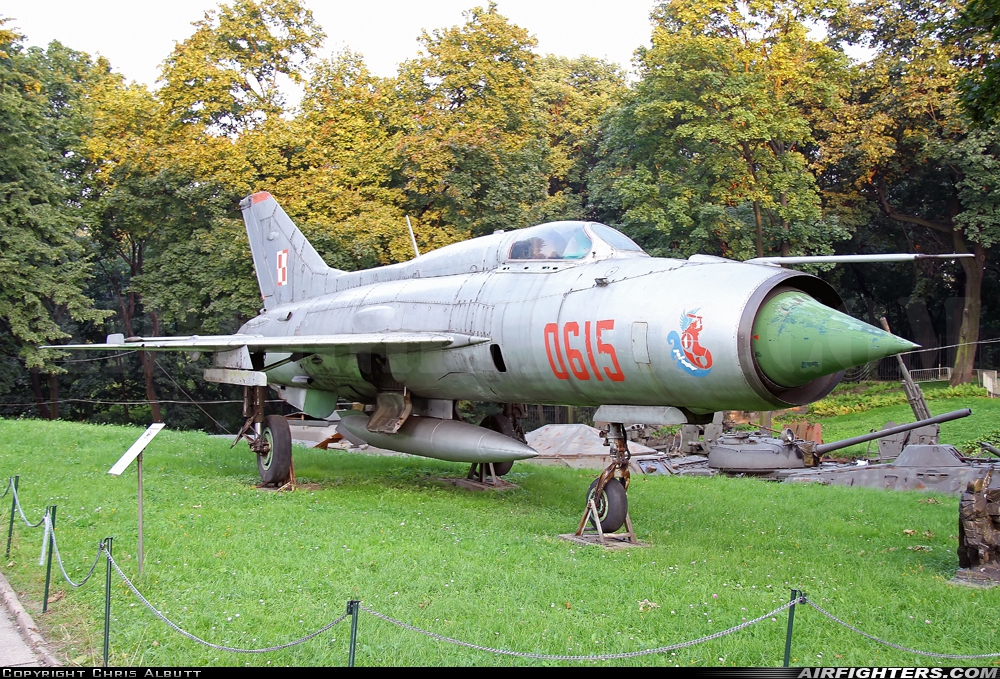 Poland - Air Force Mikoyan-Gurevich MiG-21PF 0615 at Off-Airport - Warsaw, Poland