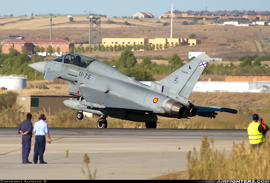 Spain - Air Force Eurofighter CE-16 Typhoon (EF-2000T) CE.16-06 at Madrid - Torrejon (TOJ / LETO), Spain