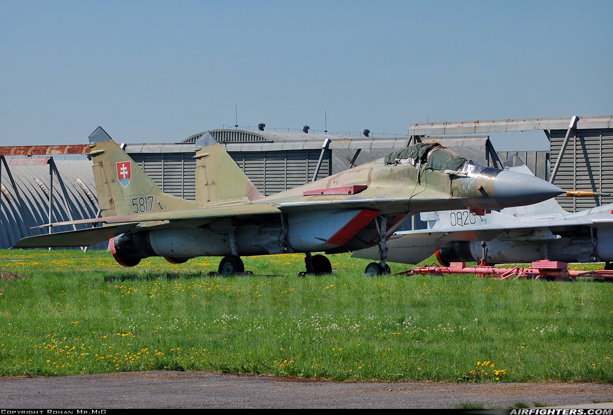 Slovakia - Air Force Mikoyan-Gurevich MiG-29A (9.12A) 5817 at Sliac (LZSL), Slovakia
