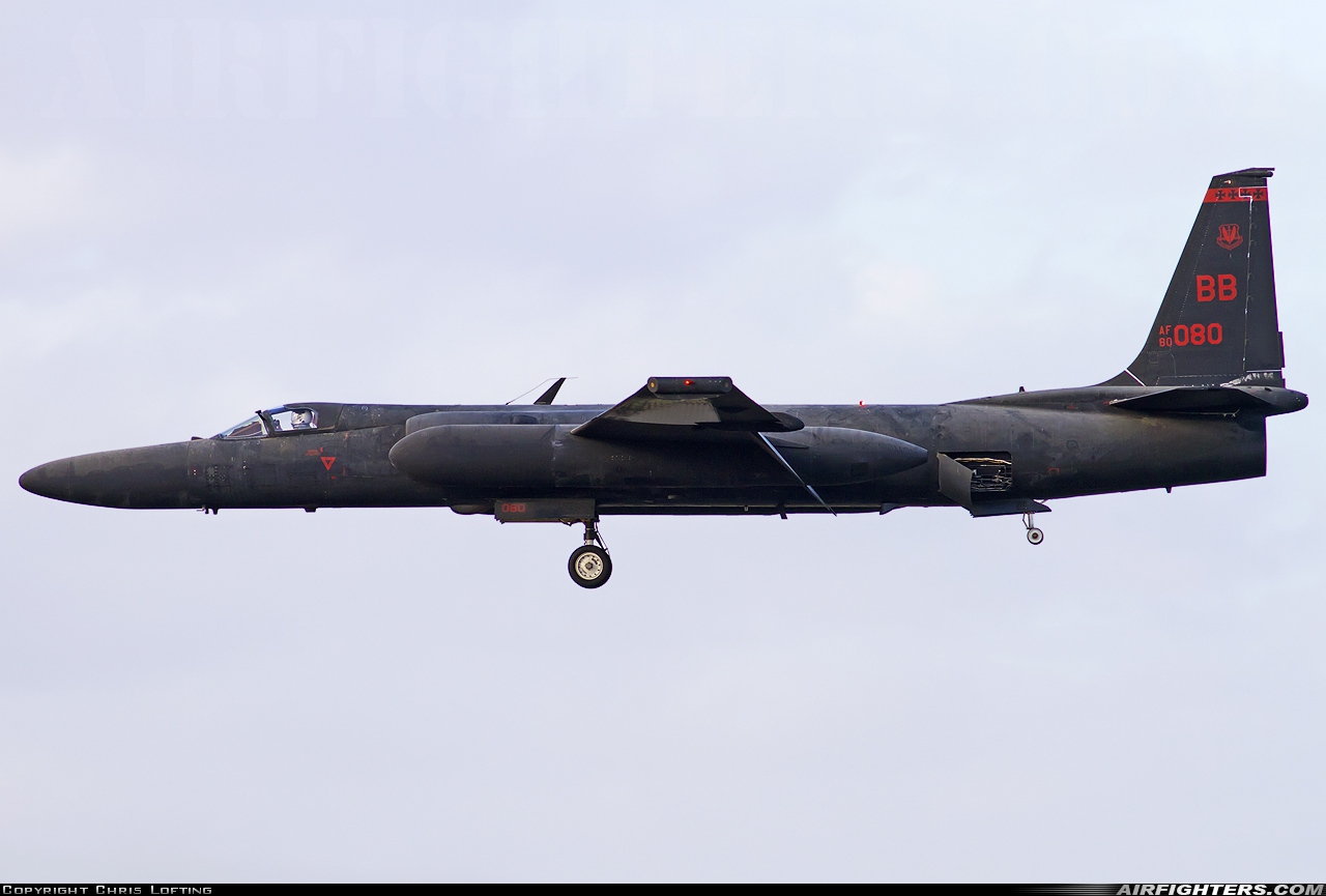 USA - Air Force Lockheed U-2S 80-1080 at Fairford (FFD / EGVA), UK