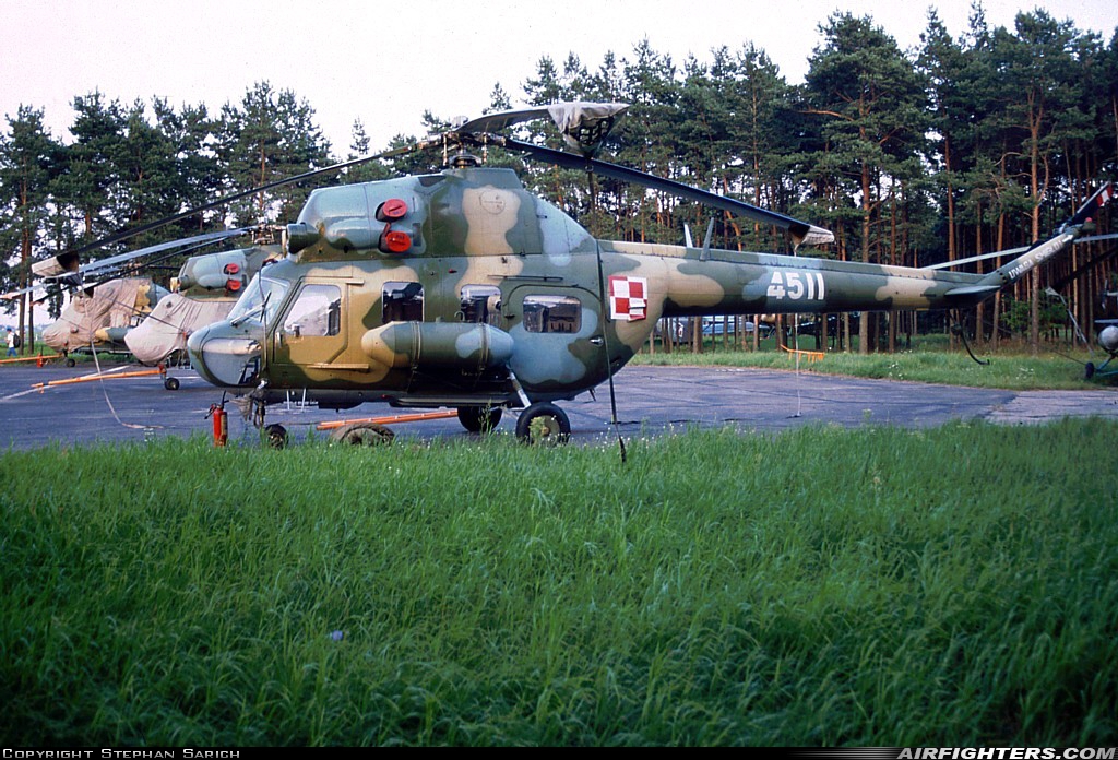 Poland - Air Force Mil Mi-2RL 4511 at Bydgoszcz - Szwederowo (BZG / EPBY), Poland