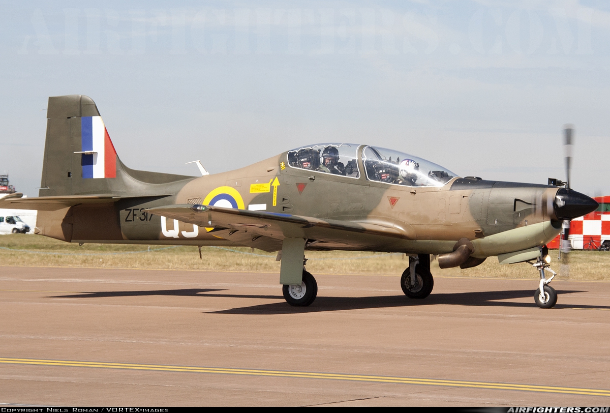 UK - Air Force Short Tucano T1 ZF317 at Fairford (FFD / EGVA), UK