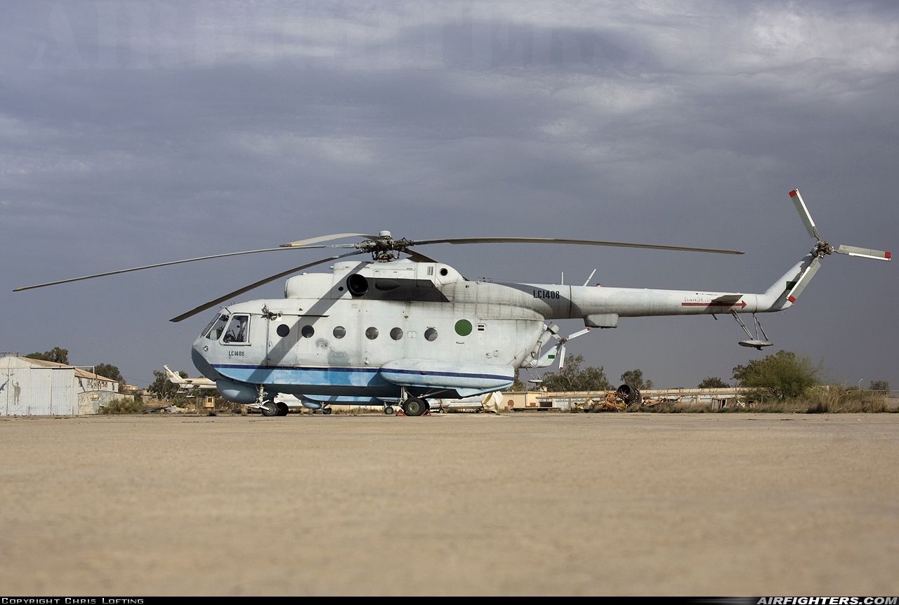 Libya - Air Force Mil Mi-14PL LC-1408 at Tripoli - Mitiga (MJI / HLLM), Libya