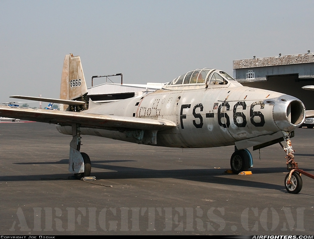 USA - Air Force Republic F-84B Thunderjet 46-666 at Reading - Regional / Carl A Spaatz Field (Municipal) (RDG / KRDG), USA