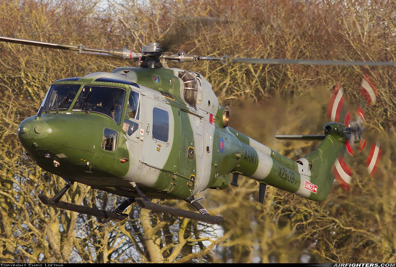 UK - Army Westland WG-13 Lynx AH7 XZ609 at Netheravon (EGDN), UK