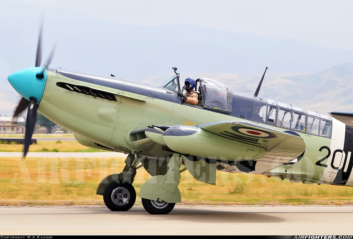 Private Fairey Firefly TT.6 N518WB at Chino (CNO), USA