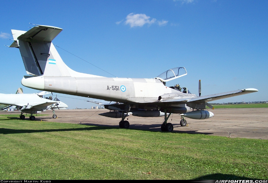 Argentina - Air Force FMA IA-58A Pucara A-551 at El Palomar (PAL / SADP), Argentina