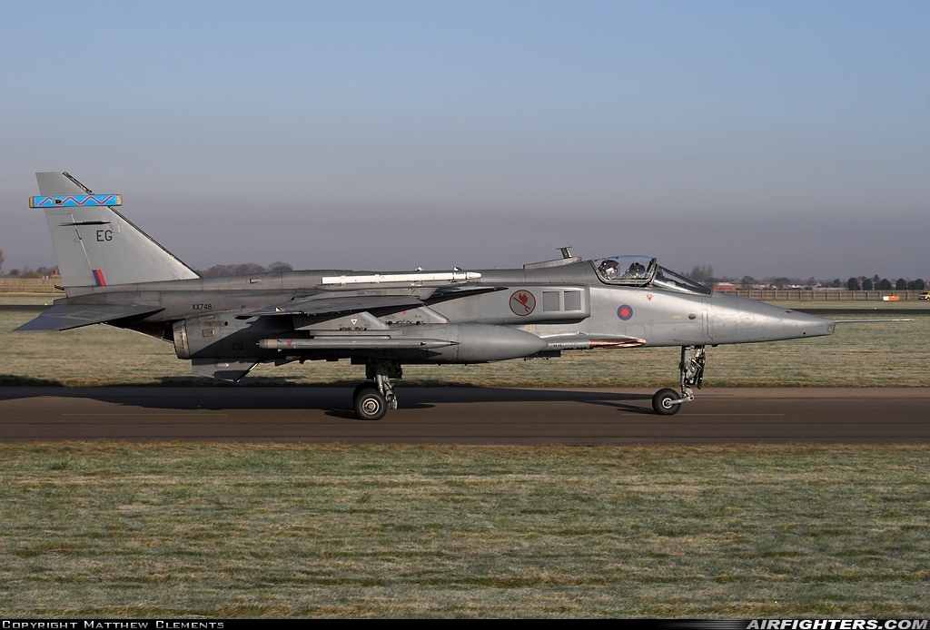 UK - Air Force Sepecat Jaguar GR3A XX748 / EG at Coningsby (EGXC), UK