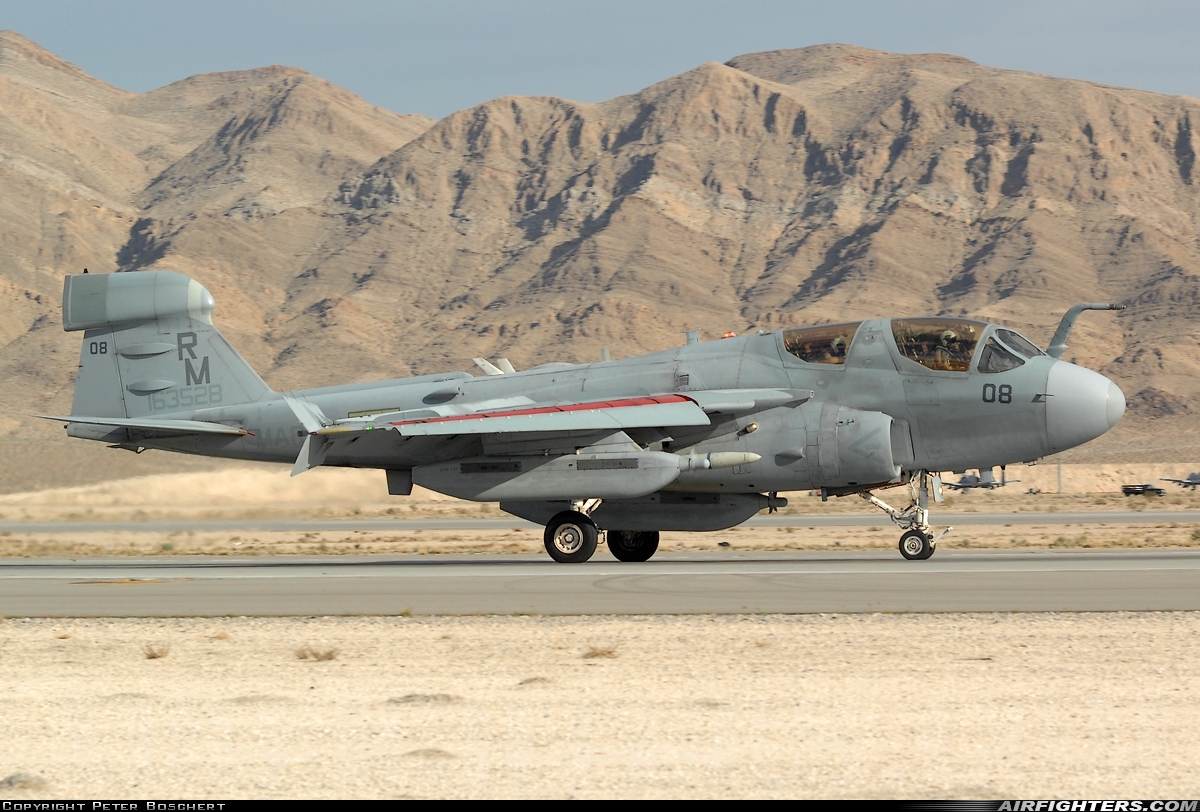 USA - Navy Grumman EA-6B Prowler (G-128) 163528 at Las Vegas - Nellis AFB (LSV / KLSV), USA