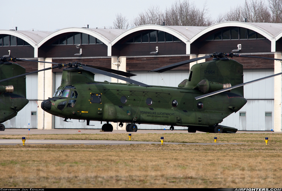 Netherlands - Air Force Boeing Vertol CH-47D Chinook D-664 at Breda - Gilze-Rijen (GLZ / EHGR), Netherlands
