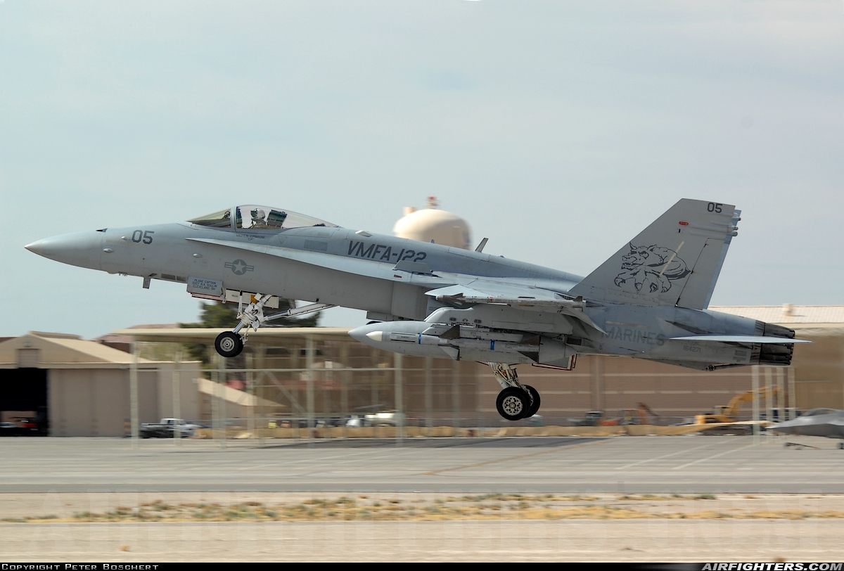 USA - Marines McDonnell Douglas F/A-18C Hornet 164271 at Las Vegas - Nellis AFB (LSV / KLSV), USA