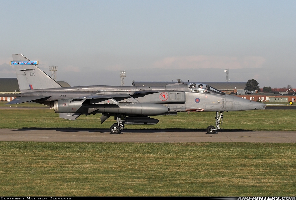 UK - Air Force Sepecat Jaguar GR3A XX752 at Coningsby (EGXC), UK